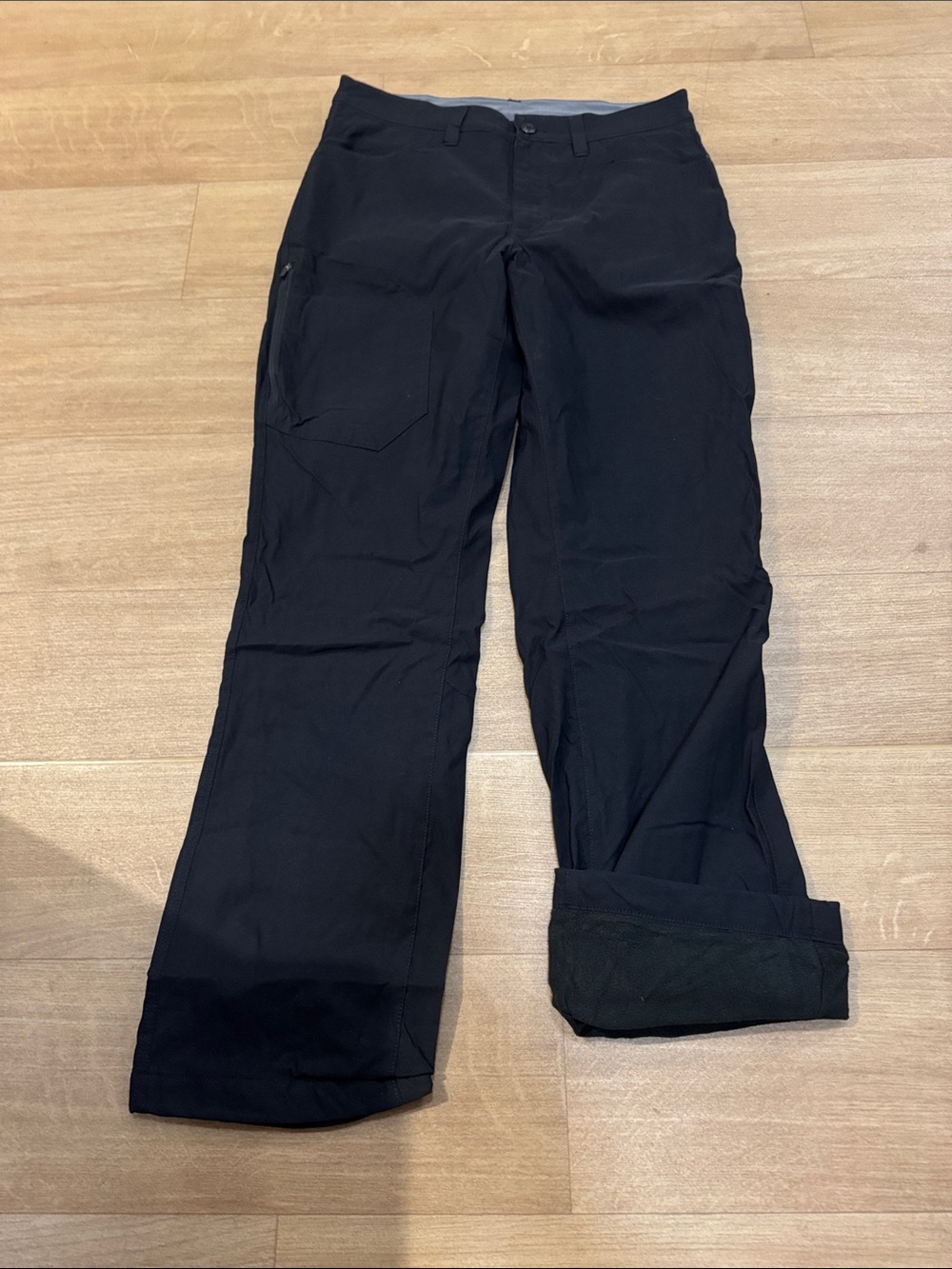 Men's Black Performance Pants - Casual & Durable fleece lined